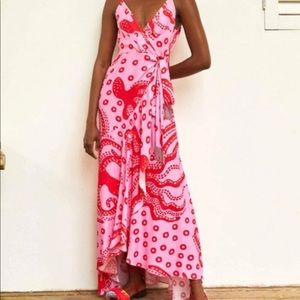 FARM Rio “Octocool” Wrap Dress - Size Medium - Like New Condition